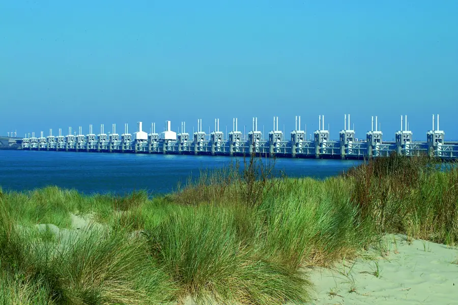 stockfoto oosterschelde kering